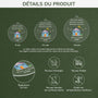 5038OFR3 ornement en acrylique personnalise couple nouvelle maison coloree 5038otlng