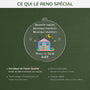 5038OFR4 ornement en acrylique personnalise couple nouvelle maison coloree 5038otlng