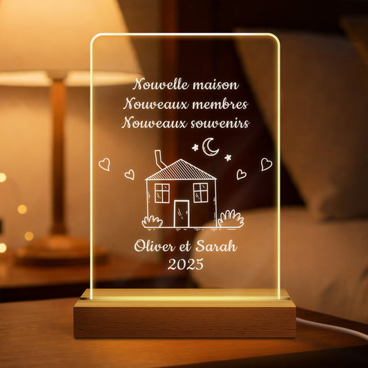 5039LFR1 cadeau nouvelle maison couple veilleuse personnalisee 5039ltlng