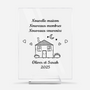 5039RFR1 plaque en acrylique personnalisee pour couple nouvelle maison dessin crayon 5039rtnng