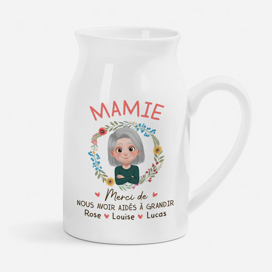 5045OFR1 vase personnalise mamie merci de nous avoir aides a grandir 5045o8mza