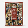 5050BFR1 plaid personnalise papa avec photos tu es le monde 5050btqtb