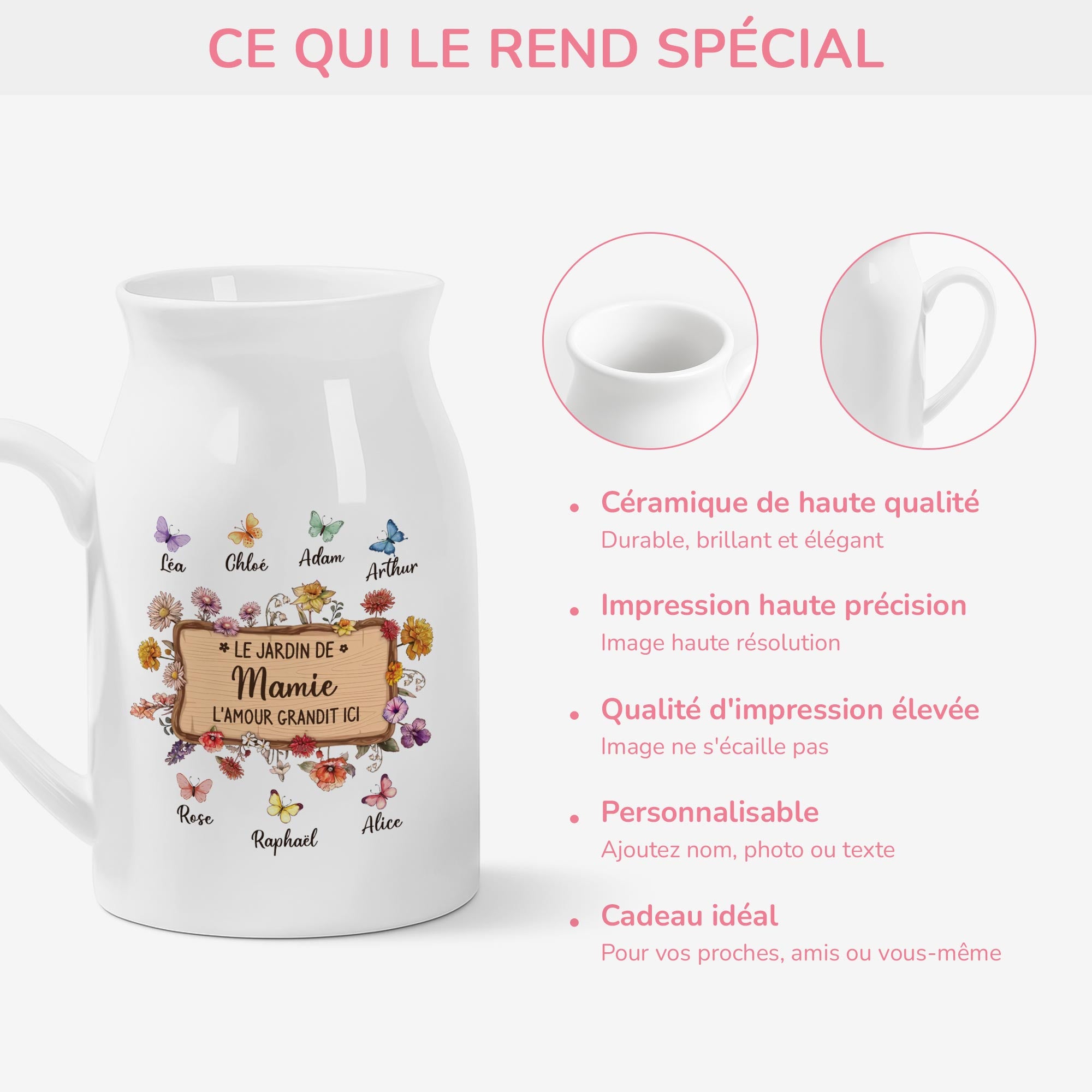 5056OFR4 vase personnalise mamie le jardin de mamie 5056o8gaa