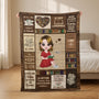 5061BFR2 plaid personnalise femme cadeau pour les amoureux des livres 5061b6kta