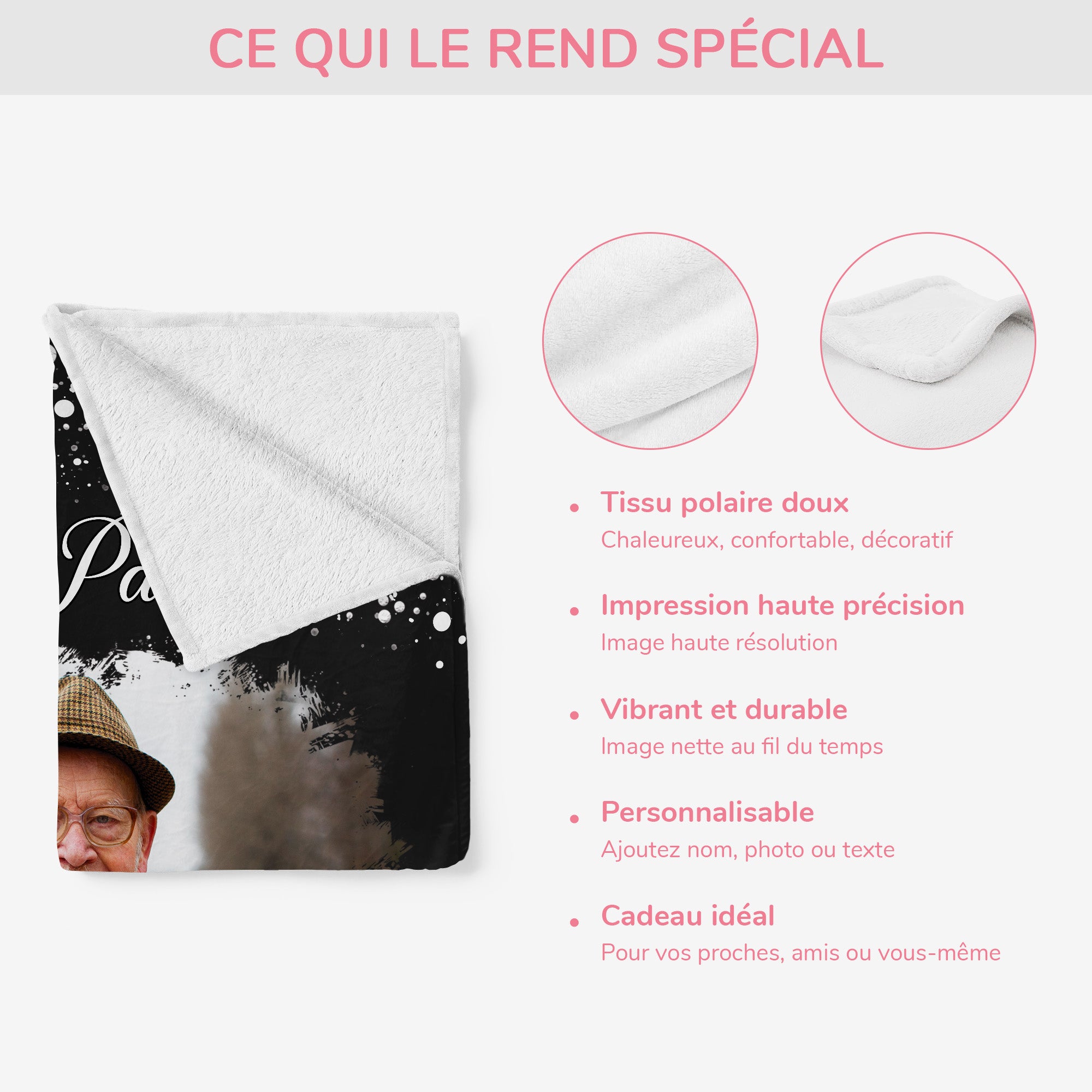 5068BFR4 plaid personnalise photo un calin du paradis 5068b6qta