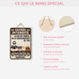 5070QFR4 plaque en bois personnalisee avec chien a suspendre propriete protegee 5070qkqac