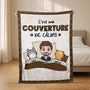 5072BFR2 plaid personnalise avec chat ma couverture de calins 5072b3yad