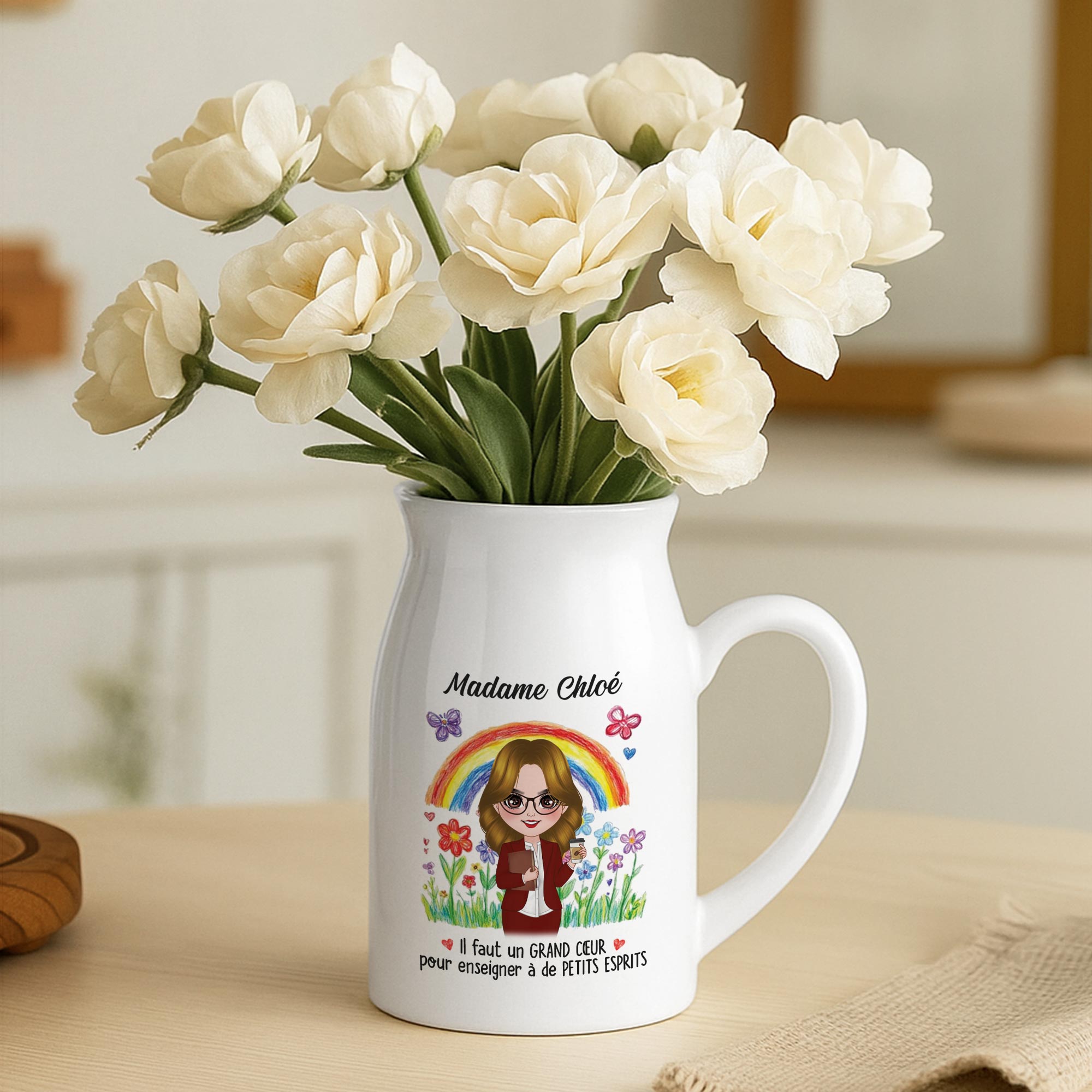 5080OFR2 vase personnalise maitresse version dessin crayon 5080o6haa