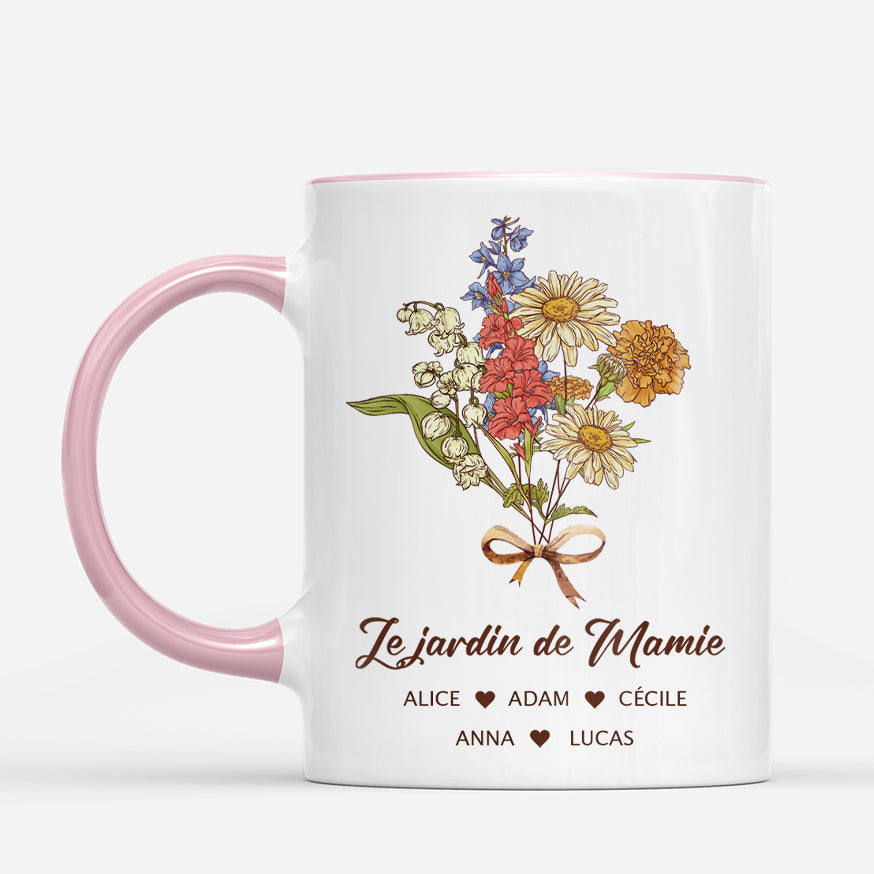 5083MFR2 mug personnalise le jardin de mamie maman vintage 5083m6lla