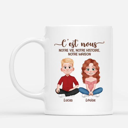 5091MFR1 mug personnalise couple cest nous 5091m8lng