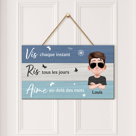 5100QFR2 plaque en bois personnalisee pour femme a suspendre vis ris aime 5100q8yna