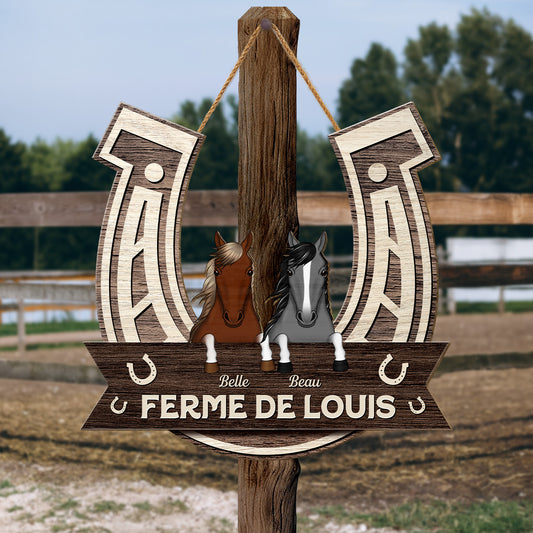5113QFR2 plaque en bois personnalisee a suspendre notre ferme depuis 5113q6kti