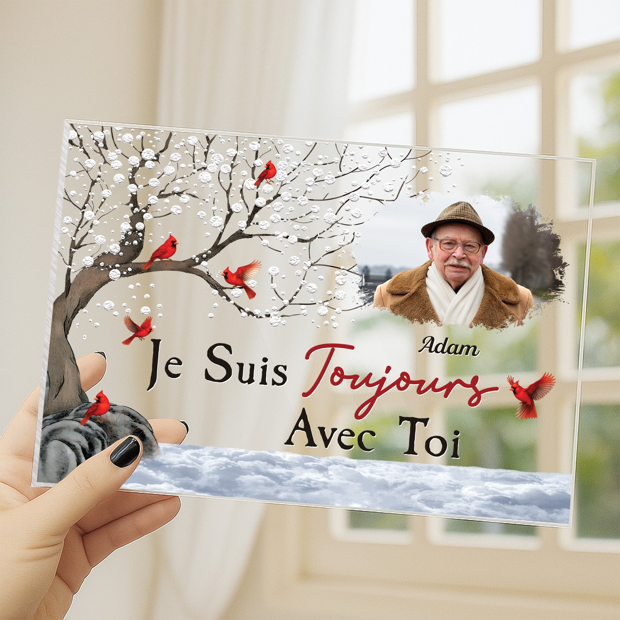 5138RFR3 plaque en acrylique personnalisee photo toujours avec toi 5138rkltb