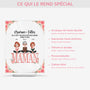5140RFR5 plaque en acrylique personnalisee maman et filles 5140rkmma