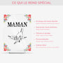 5141RFR5 plaque en acrylique personnalisee photo la meilleure maman mains et fleurs 5141rk6ma