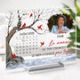 5142RFR2 plaque en acrylique personnalisee photo le moment ou ton coeur sest arrete 5142r86tb