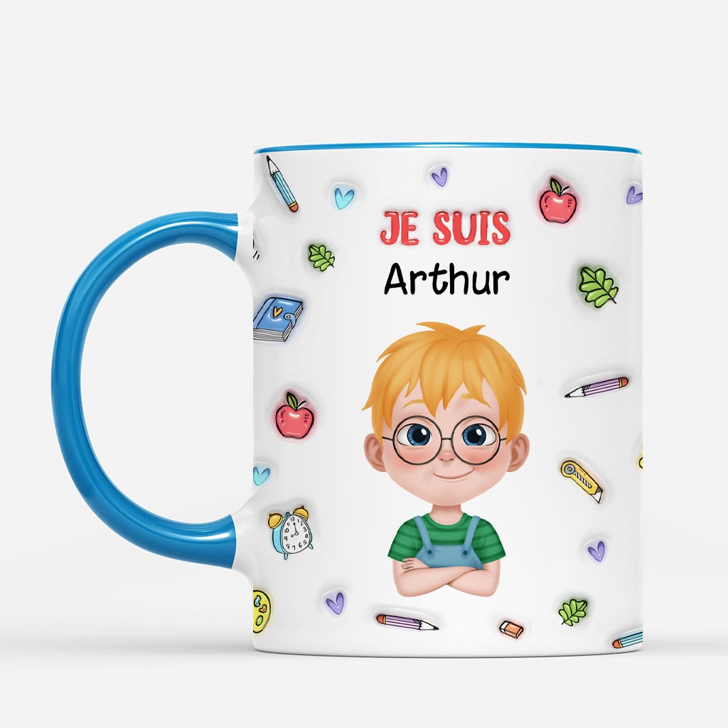 5143MFR2 effet dimpression 3d mug personnalise enfant je suis 5143mkgak