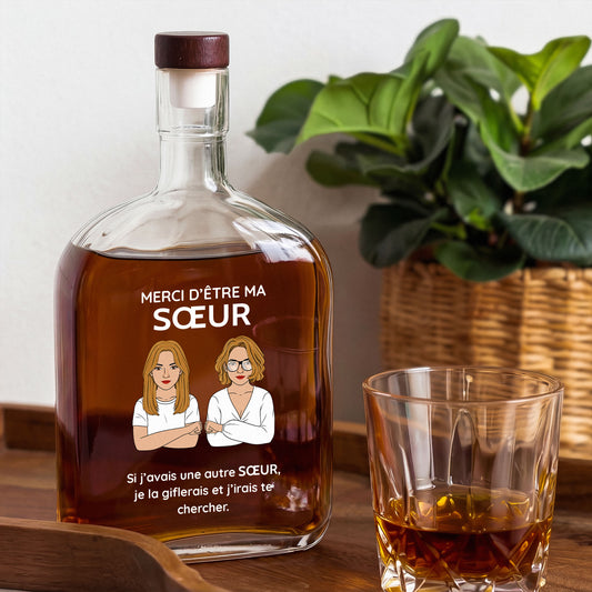 5145AFR1 etre mon frere ma soeur bouteille de whisky personnalisable 5145aisv0b_2