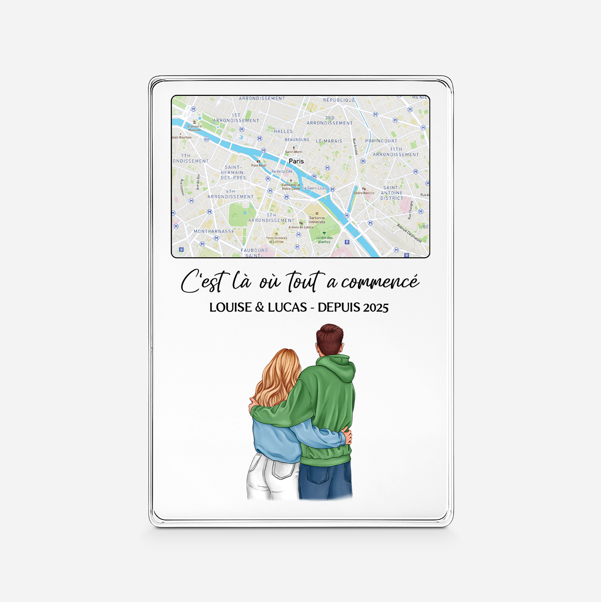5151RFR1 plaque en acrylique personnalisee couple la ou tout a commence 5151rthng_jpg