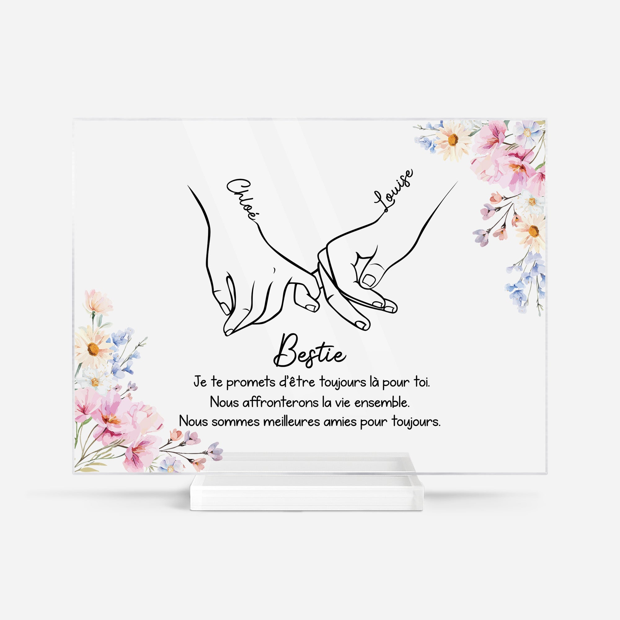 5177RFR1 plaque en acrylique personnalisee meilleure amie bestie 5177r6lqa