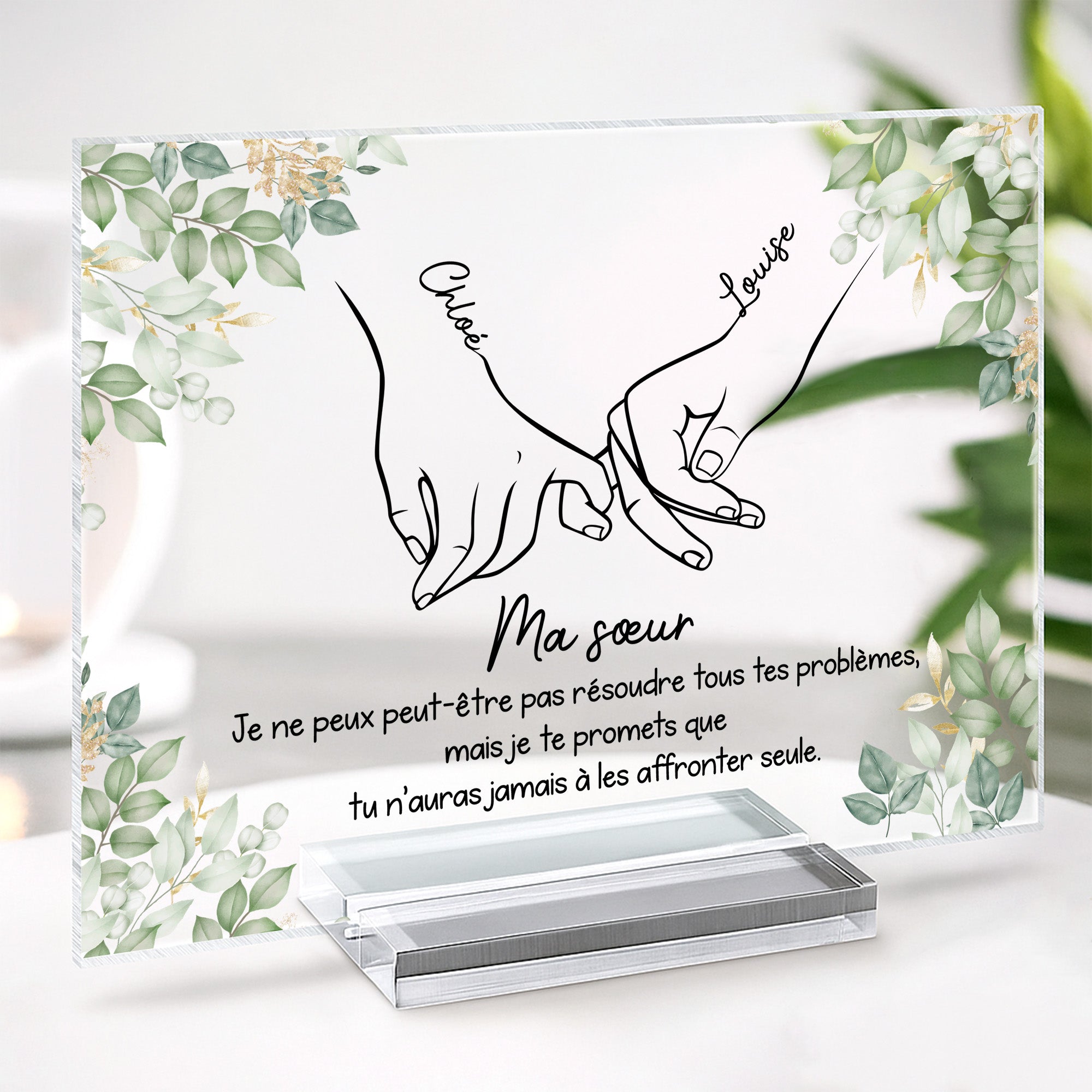 5177RFR2 plaque en acrylique personnalisee meilleure amie bestie 5177r6lqa