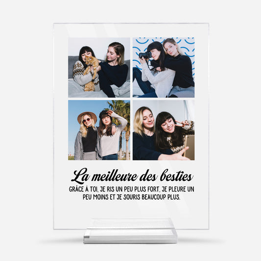 5180RFR1 plaque en acrylique personnalisee avec photos la meilleure des besties 5180r