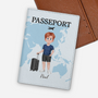5186OFR1 porte passeport personnalise femme version cartoon 5186o
