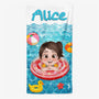 5196BFR1 serviette de plage personnalise pour enfant design cartoon mignon 5196b8gnk
