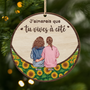 5198OFR1 ornement noel en bois a 1 couche personnalise pour amie vivre a cote 5198o3zzf