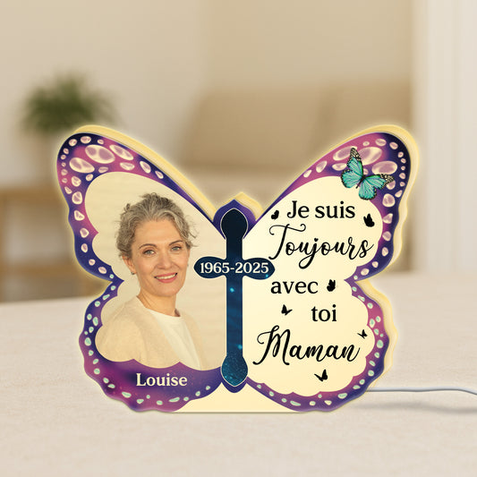 5203LFR1 lightbox personnalisable toujours avec toi cadeau commemoratif maman 5203l8lma
