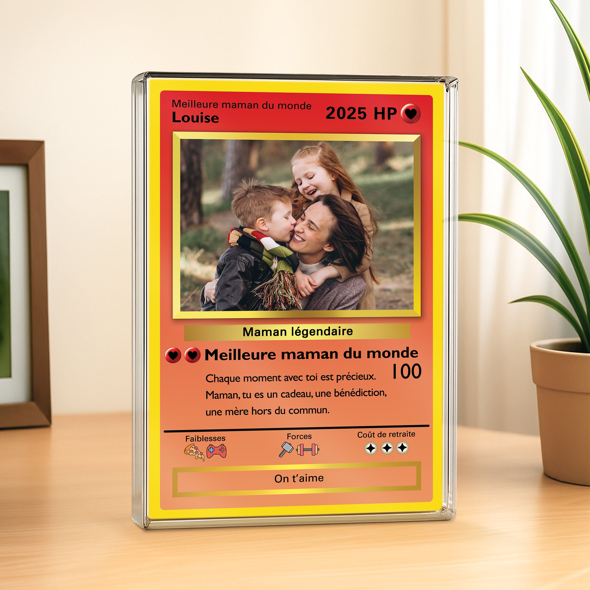 5212RFR2 plaque en acrylique personnalisee pour papa bonne fete des peres version carte de jeu 5212rkmzb