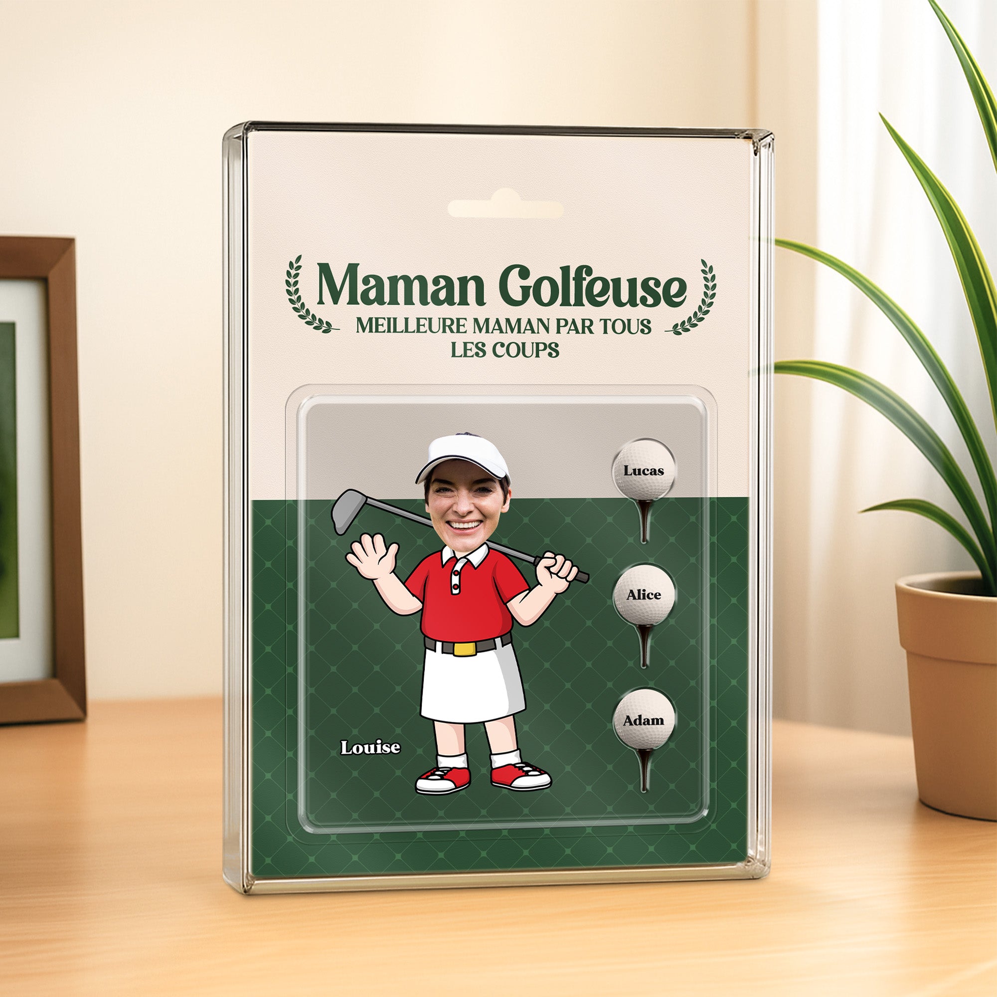 5217RFR2 plaque en acrylique rectangulaire personnalisee papa golfeur 5217r3mmb