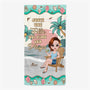 5222BFR1 serviette de plage personnalise juste une fille qui aime les plages 5222btkta