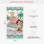 5222BFR3 serviette de plage personnalise juste une fille qui aime les plages 5222btkta