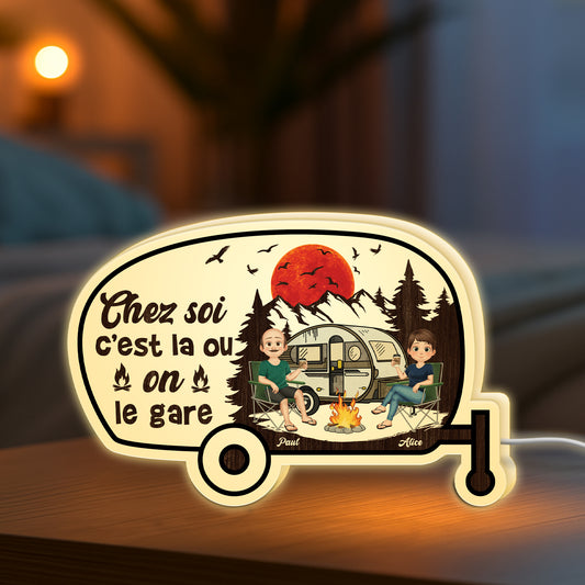 5231LFR2 lightbox personnalisable pour couple la ou on le gare 5231ltlzg