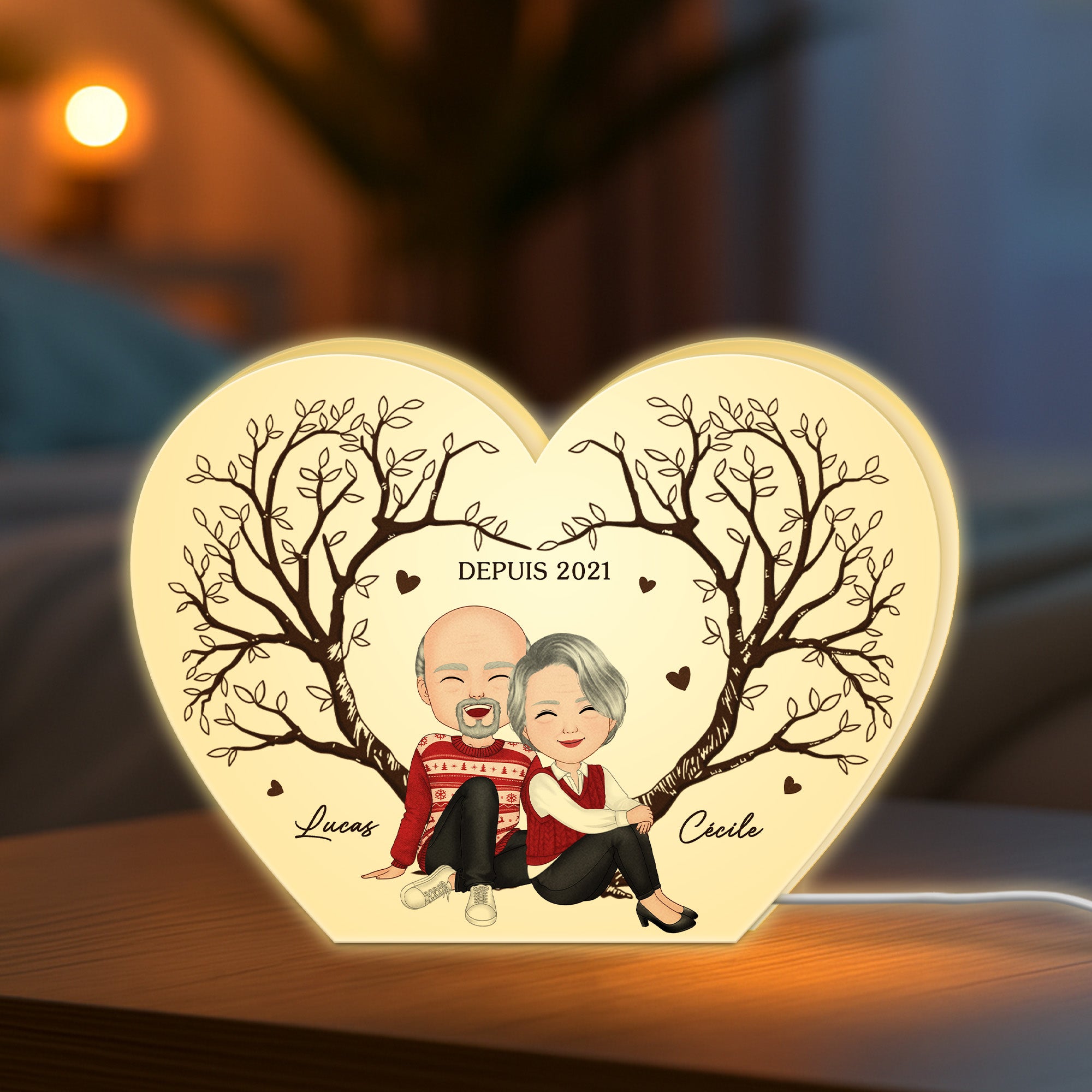 5233LFR2 lightbox personnalisable en couple depuis 5233l8htg