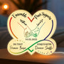 5242LFR2 lightbox personnalisable pour couple ensemble pour toujours version mains 5242l6tma