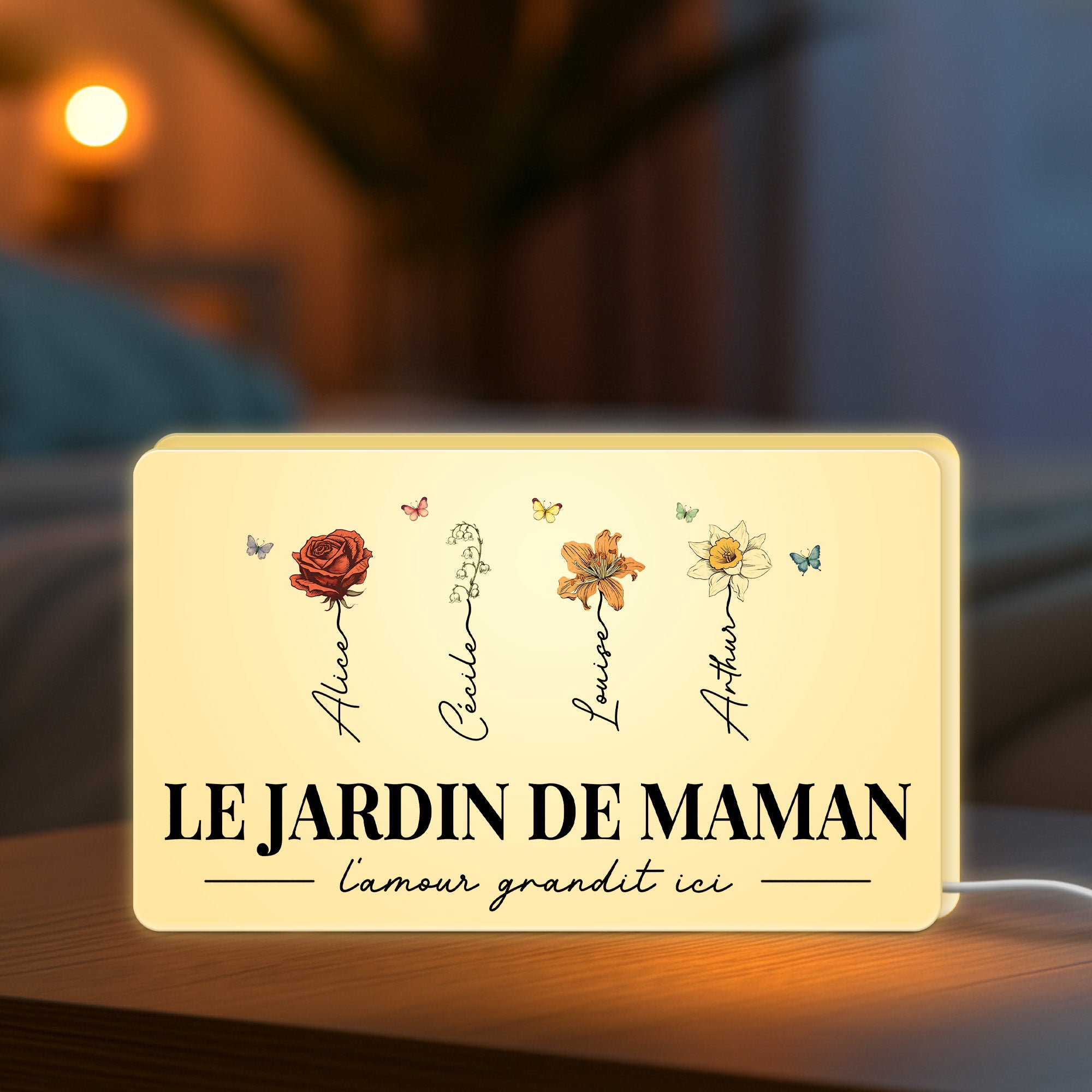 5249LFR2 lightbox personnalisable le jardin de mamie 5249l