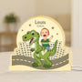 5257LFR1 lightbox personnalisable pour enfant avec visage et dinosaure 5257ltutk