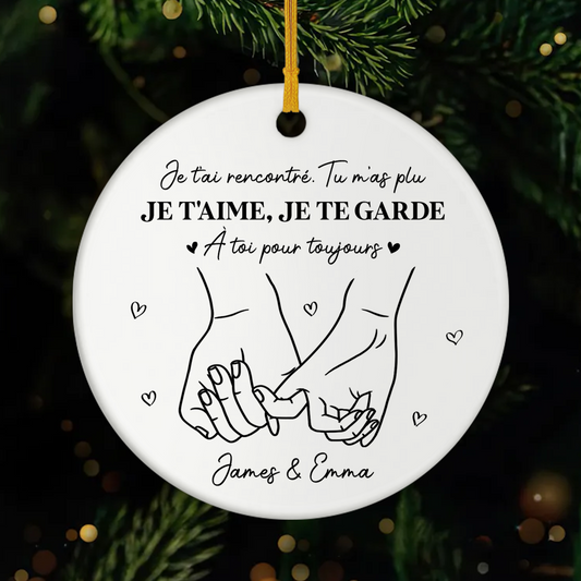 5259OFR1 ornement ceramique personnalisable pour couple a toi pour toujours 5259o8v0g