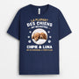 5288AFR2 tee shirt personnalise photo chien personnel a temps plein 5288a