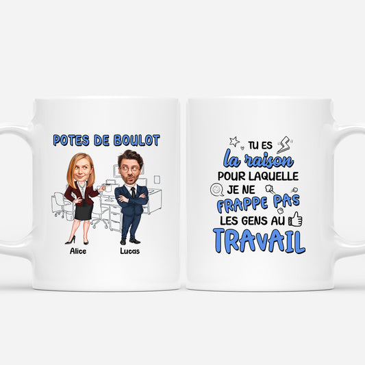 5310MFR1 mug personnalise collegue avec visage potes  copines de boulot 5310m