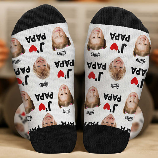 5315JFR2 chaussettes personnalisees avec visages jaime papy 5315jtiab