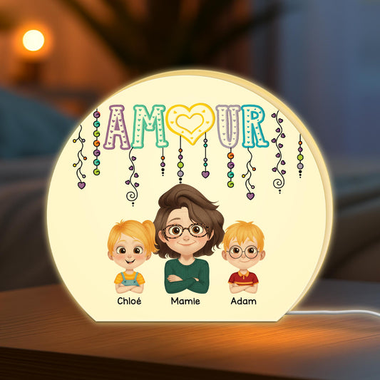 5319LFR2 lightbox personnalisable pour maman amour version coloree 5319lkgaa