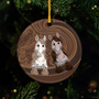 5336OFR1 ornement ceramique personnalise portrait de chevaux 5336o3v3b