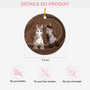 5336OFR3 ornement ceramique personnalise portrait de chevaux 5336o3v3b