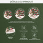5349OFR3 orement noel en acrylique personnalise mamie bonhomme de neige avec coeurs rouges 5349o8lna