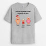 5354AFR2 t shirt personnalise notre premier noel en famille de trois 5354attzi