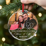 5355OFR2 ornement en verre personnalise pour couple notre premier noel couple 5355otlqg