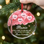 5374OFR2 ornement en verre personnalise pour maman pour moi tu es le monde 5374o8zza